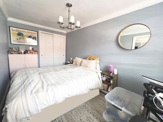 Bedroom, Chandelier, Interior