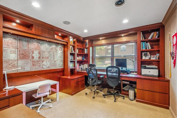 Home Office, Interior, Recessed Lighting
