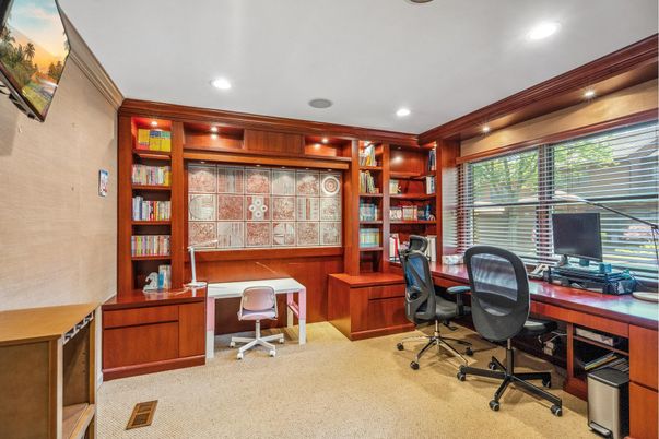 Home Office, Interior, Recessed Lighting