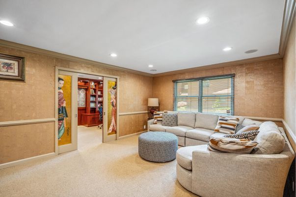 Interior, Living room, Recessed Lighting
