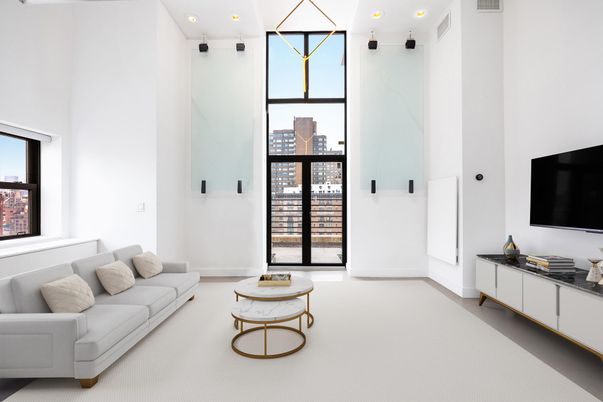 Interior, Living room, Recessed Lighting