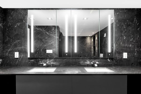 Bathroom, Interior, Marble Walls