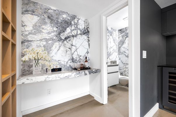 Bathroom, Interior, Marble Walls
