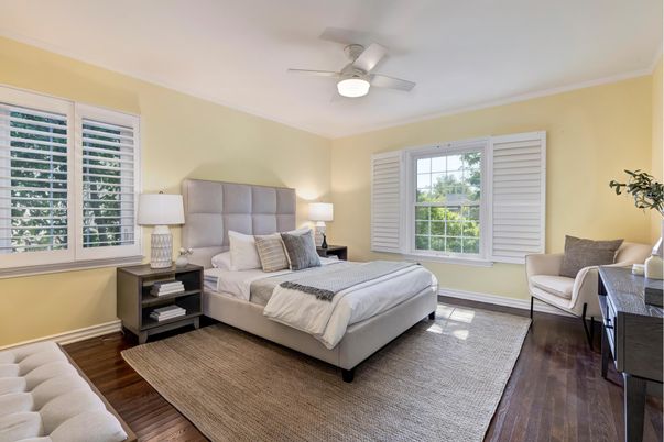 Bedroom, Interior, Wood Texture Flooring