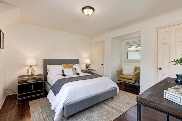 Bedroom, Interior, Wood Texture Flooring