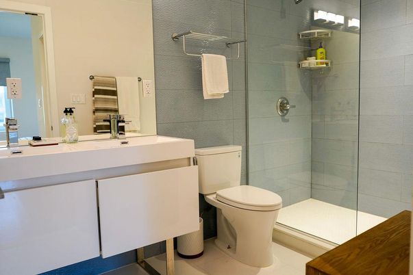 Bathroom, Glass Shower, Interior