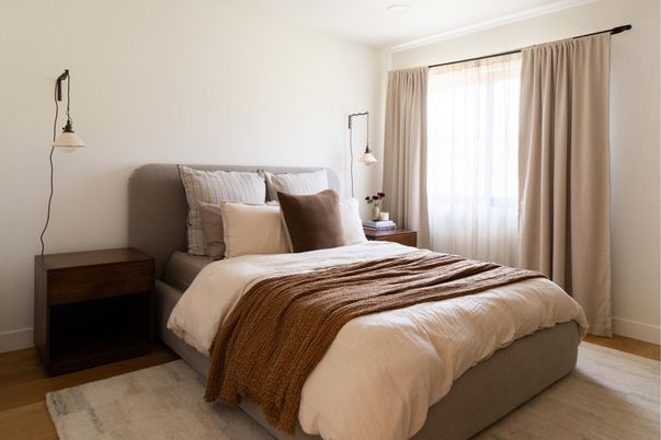 Bedroom, Interior, Wood Texture Flooring