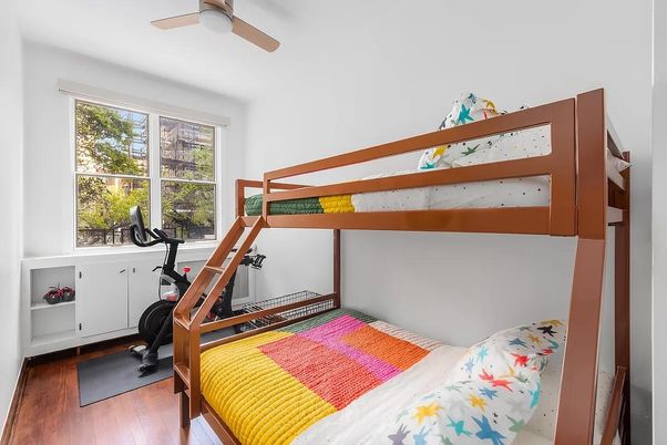 Bedroom, Fitness Equipment, Interior, Wood Texture Flooring