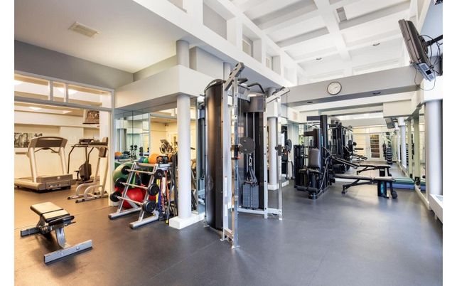 Fitness Equipment, Gym, Interior, Recessed Lighting