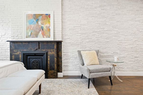 Fireplace, Interior, Stone Walls, Wood Texture Flooring