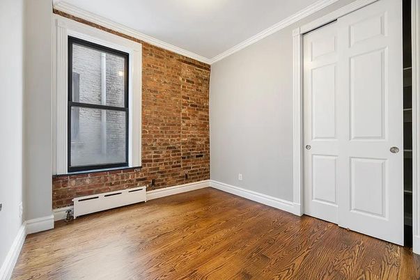 Empty room, Interior, Stone Walls, Wood Texture Flooring