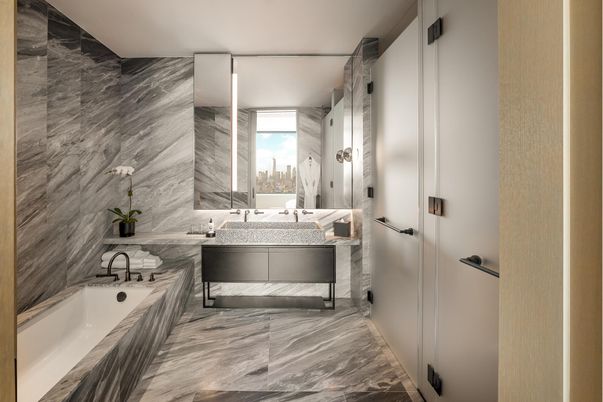 Bathroom, Interior, Marble, Marble Walls