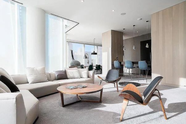 Dining room, Interior, Living room, Pendant Lights, Recessed Lighting