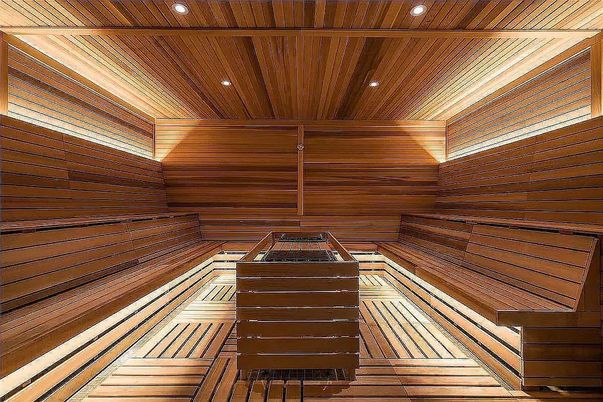 Interior, Recessed Lighting, Sauna Room