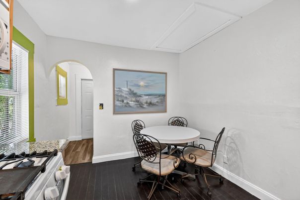 Dining room, Interior, Wood Texture Flooring