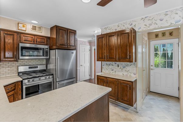 Interior, Kitchen, Recessed Lighting, Stainless Steel Appliances
