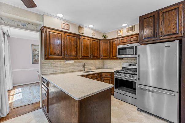 Interior, Kitchen, Recessed Lighting, Stainless Steel Appliances