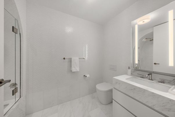 Bathroom, Glass Shower, Interior, Marble