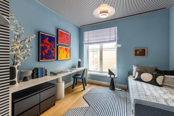 Bedroom, Home Office, Interior, Wood Texture Flooring