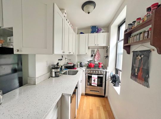 Interior, Kitchen, Wood Texture Flooring