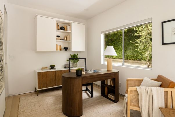 Home Office, Interior, Wood Texture Flooring