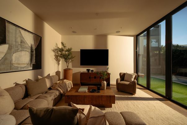Interior, Living room, Recessed Lighting