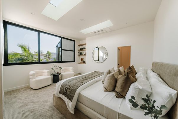 Bedroom, Interior, Recessed Lighting