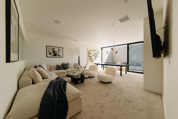 Interior, Living room, Recessed Lighting