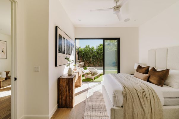Bedroom, Interior, Wood Texture Flooring