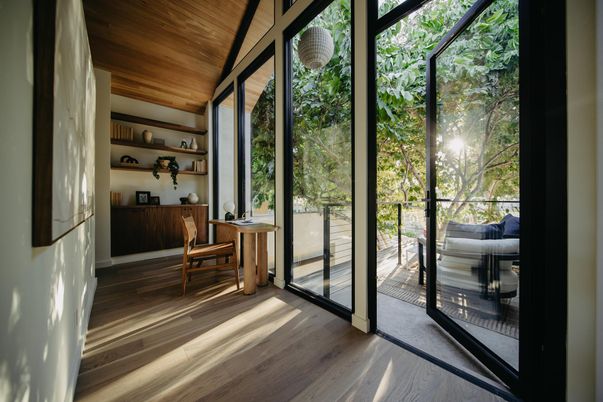 Home Office, Interior, Wooden Ceilings, Wood Texture Flooring