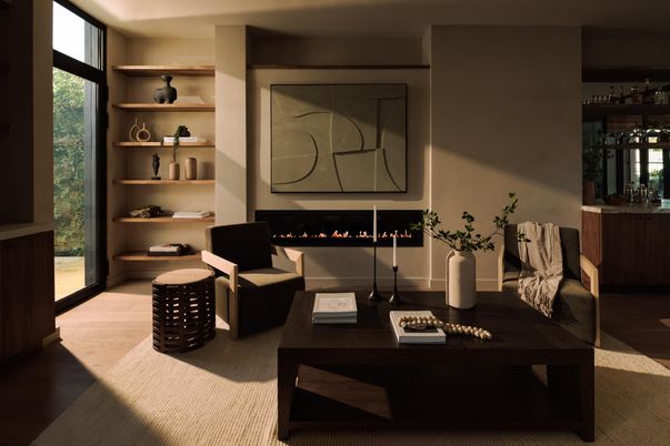 Fireplace, Interior, Living room, Wood Texture Flooring