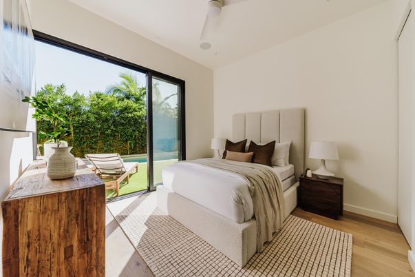 Bedroom, Interior, Wood Texture Flooring