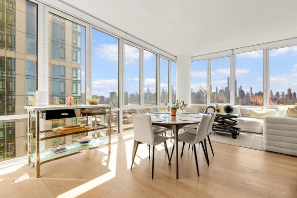 Dining room, Interior, Sun Room, Wood Texture Flooring
