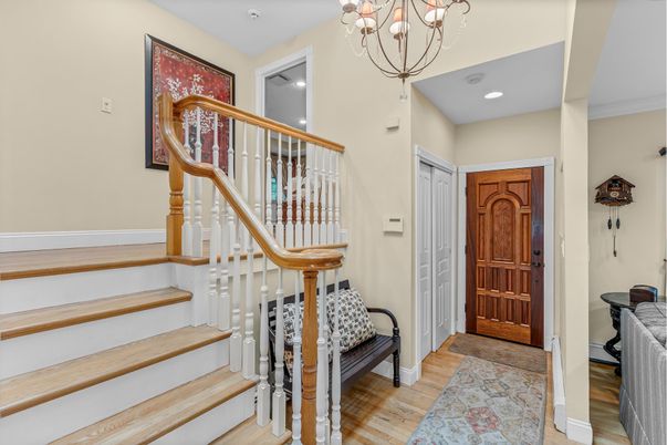 Chandelier, Interior, Recessed Lighting, Wood Texture Flooring