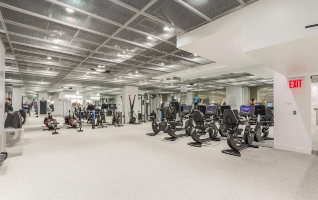 Fitness Equipment, Gym, Interior, Recessed Lighting