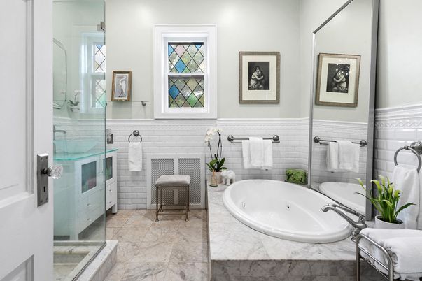 Bathroom, Glass Shower, Interior