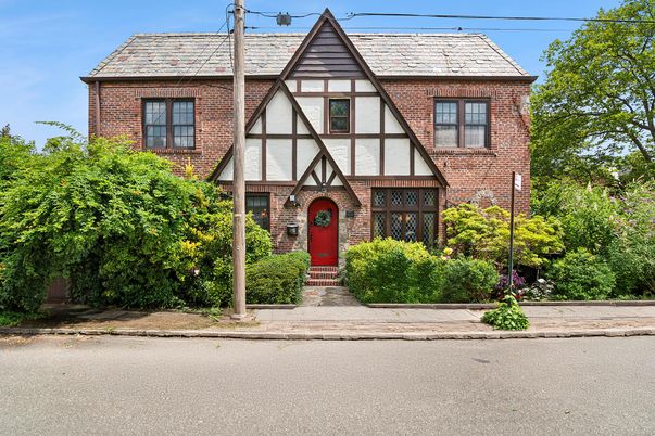 Exterior, Facade, Brick Facade, Tudor Revival