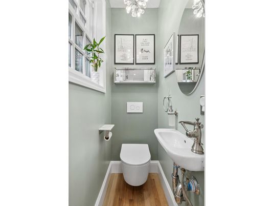 Bathroom, Interior, Wood Texture Flooring