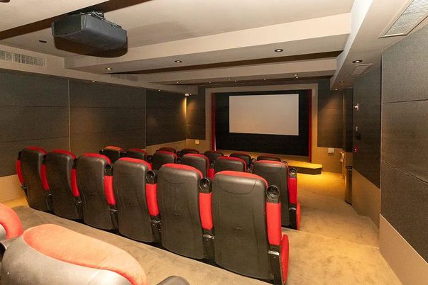 Home Theatre Room, Interior, Projection Screen, Recessed Lighting, Theatre Room