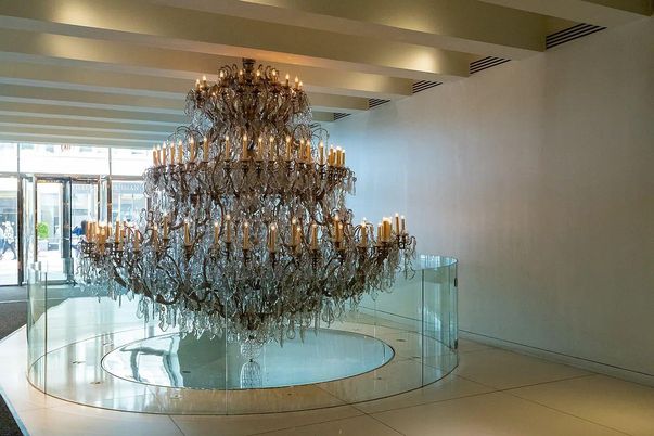 Chandelier, Interior, Pool