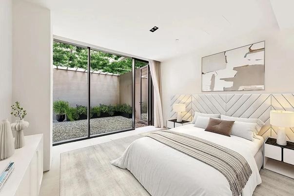 Bedroom, Interior, Wood Texture Flooring