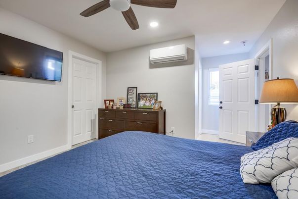 Bedroom, Interior, Recessed Lighting
