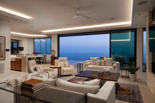 Dining room, Interior, Living room, Recessed Lighting, Water