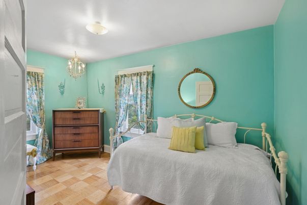 Bedroom, Chandelier, Interior