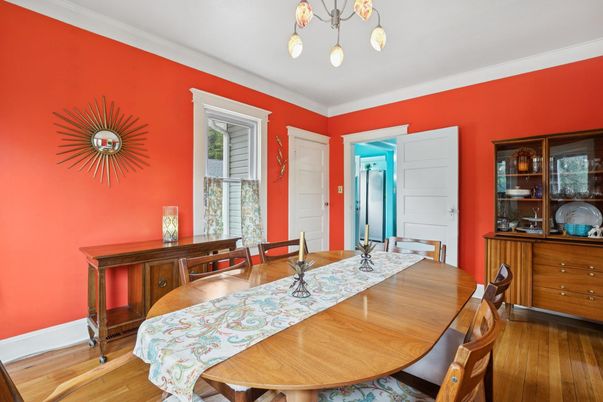 Dining room, Interior, Wood Texture Flooring