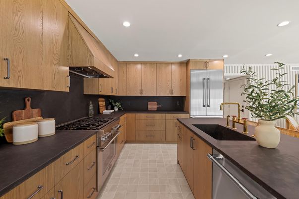 Interior, Kitchen, Recessed Lighting, Stainless Steel Appliances