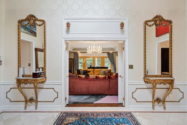 Chandelier, Interior, Living room, Recessed Lighting