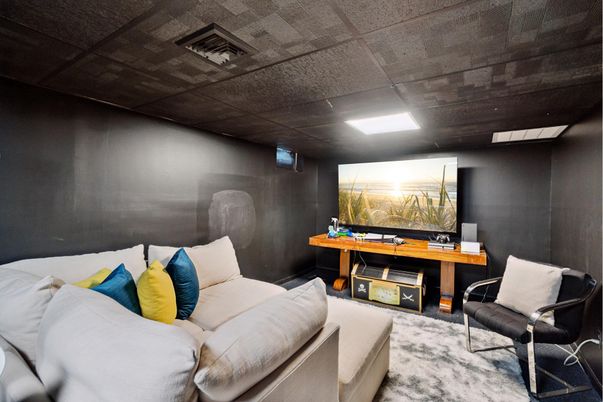 Interior, Living room, Recessed Lighting