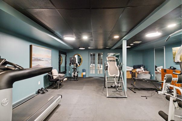 Fitness Equipment, Interior, Recessed Lighting