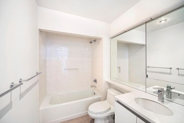 Bathroom, Dual Sink Vanities, Interior, Wood Texture Flooring